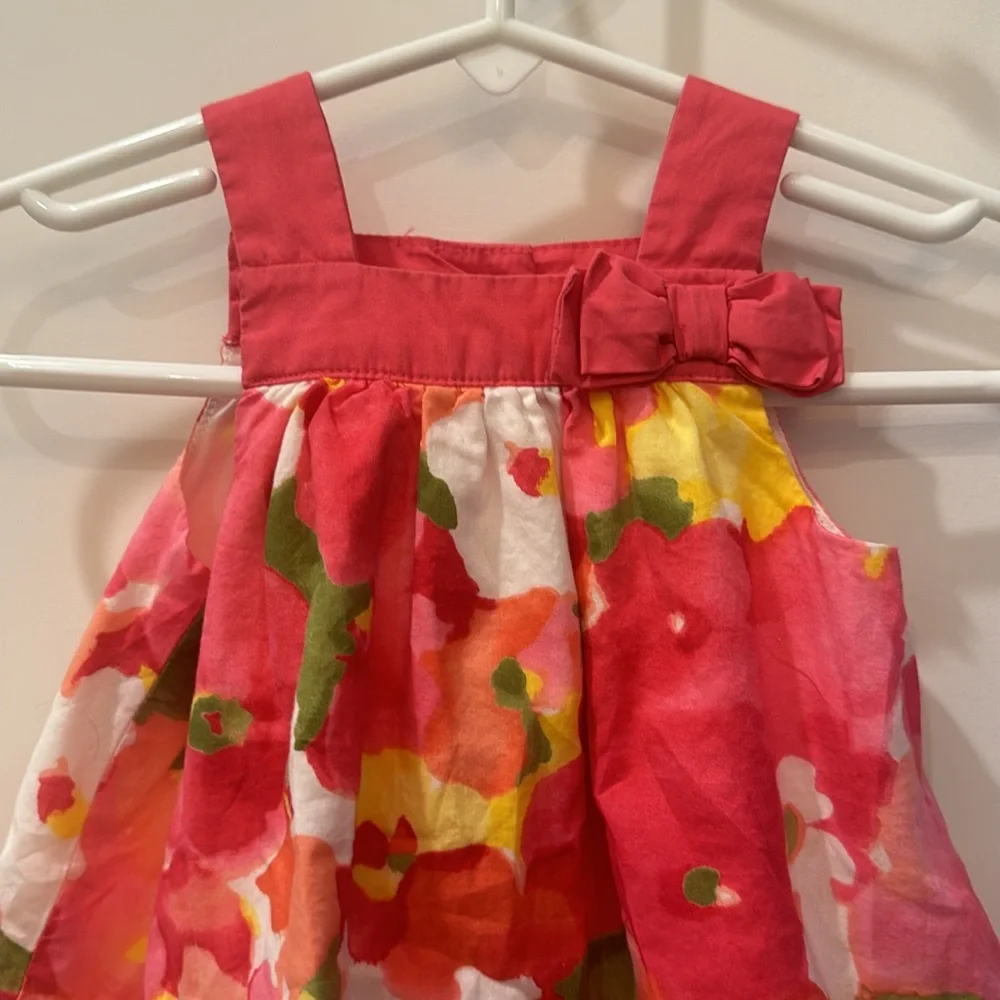 Janie and Jack adorable Baby 0-3 months old pink floral sundress